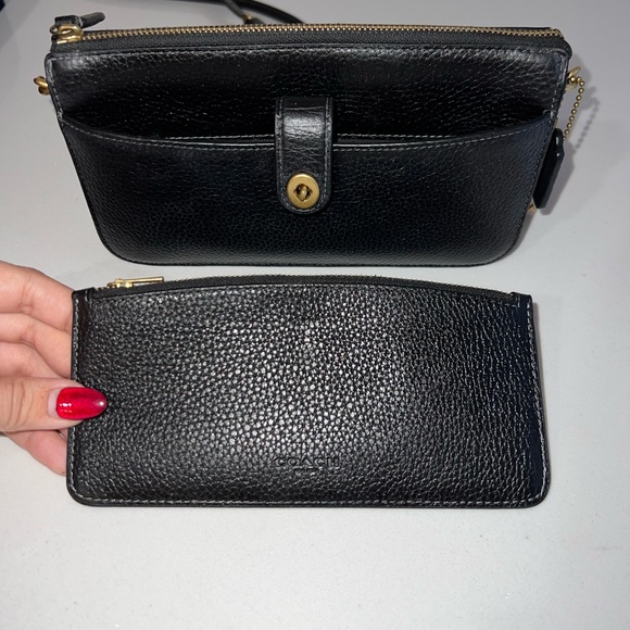 Coach Noa Pop-Up Leather Messenger Crossbody Bag with removable card pouch - Picture 7 of 16